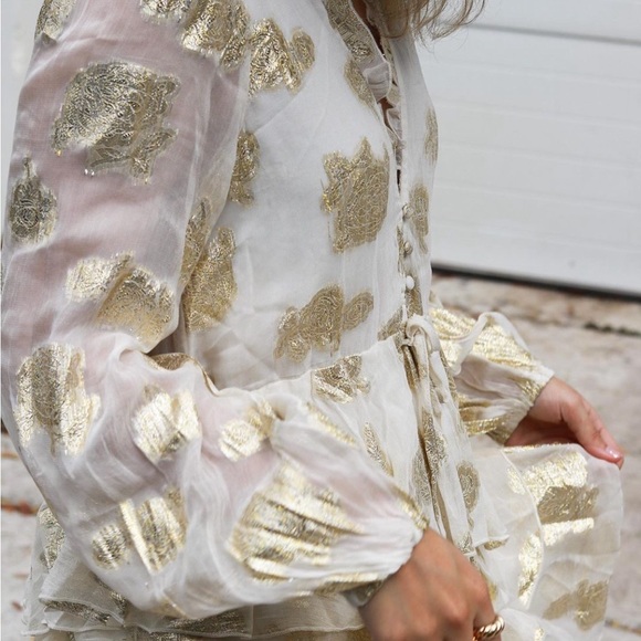 Cream and gold maxi dress - Picture 6 of 6